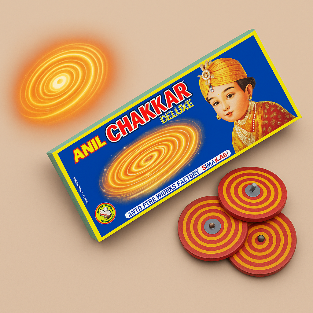 Anil Chakri Ashoka Crackers – Super fast in plastic